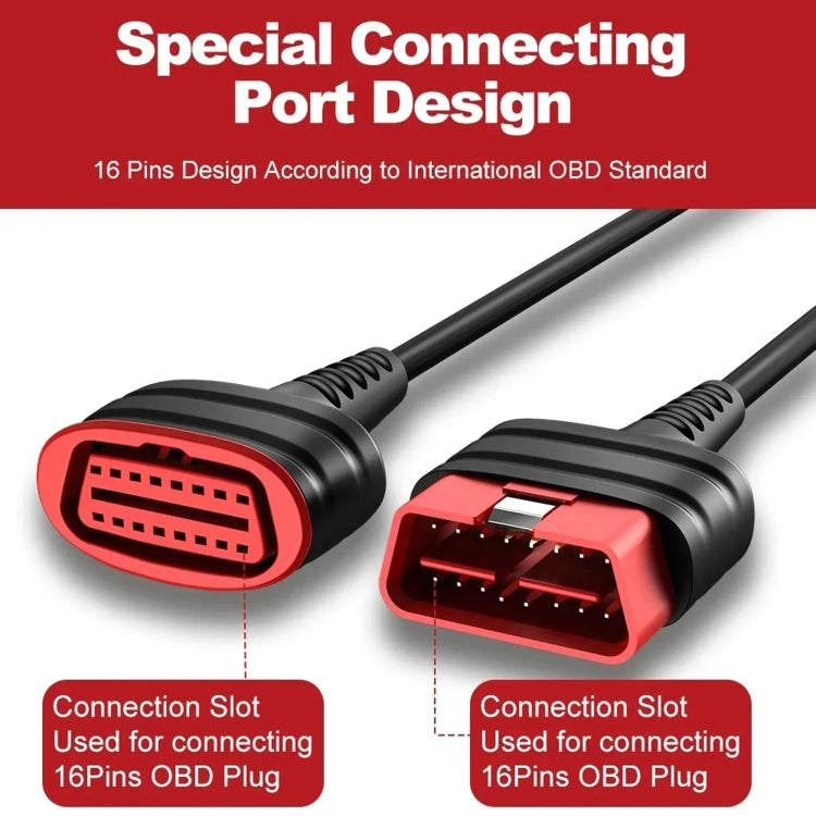 THINKCAR ThinkDiag Car OBD2 Extension Cable, Cable Length: 30cm - Cables & Connectors by PMC TechLife | Online Shopping South Africa | PMC TechLife | Buy Now Pay Later Mobicred