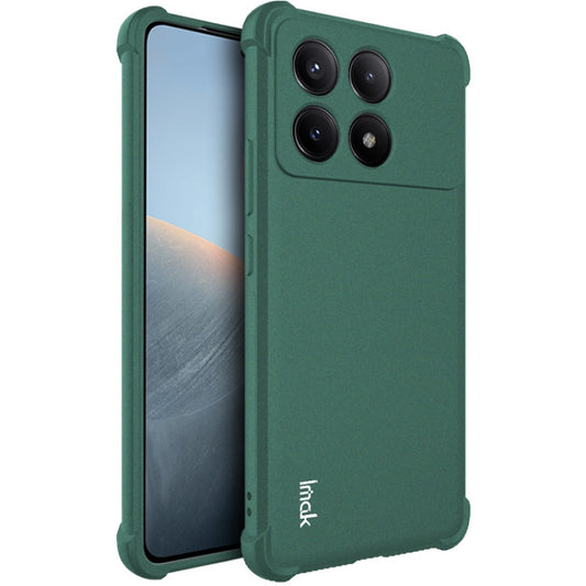 For Xiaomi Redmi K70 5G / K70 Pro 5G imak Shockproof Airbag TPU Phone Case(Matte Green) - K70 Pro Cases by imak | Online Shopping South Africa | PMC Jewellery | Buy Now Pay Later Mobicred