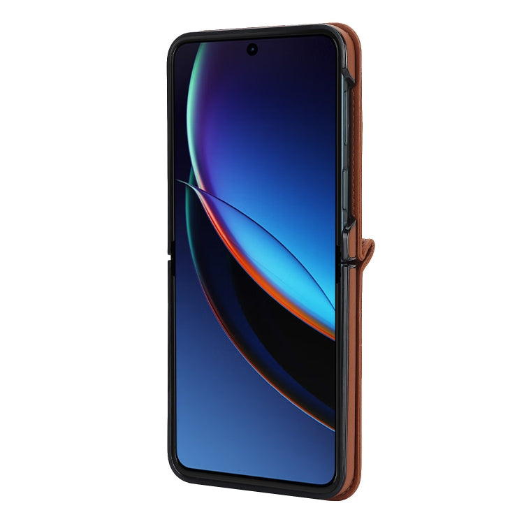 For Motorola Razr 40 Ultra Rhombic Texture Phone Case with Long & Short Lanyard(Wine Red) - Motorola Cases by PMC TechLife | Online Shopping South Africa | PMC TechLife | Buy Now Pay Later Mobicred