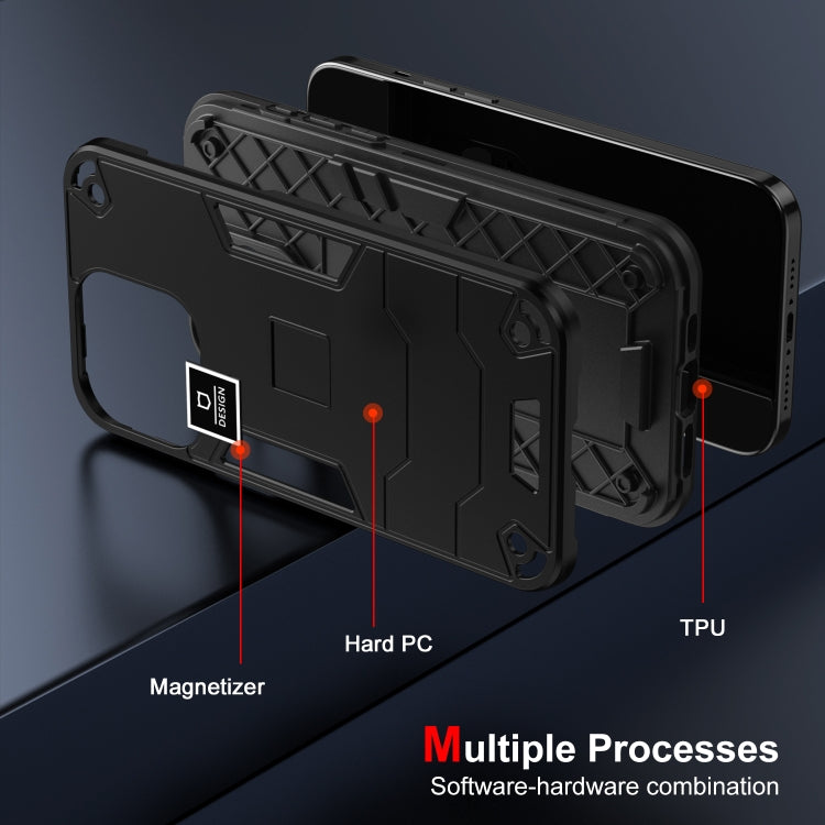 For Honor 90 Lite 2 in 1 Shockproof Phone Case(Black) - Honor Cases by PMC TechLife | Online Shopping South Africa | PMC TechLife