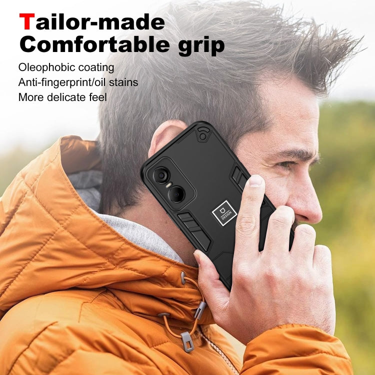 For Tecno Pop 6 Pro 2 in 1 Shockproof Phone Case(Black) - Tecno Cases by PMC TechLife | Online Shopping South Africa | PMC TechLife | Buy Now Pay Later Mobicred