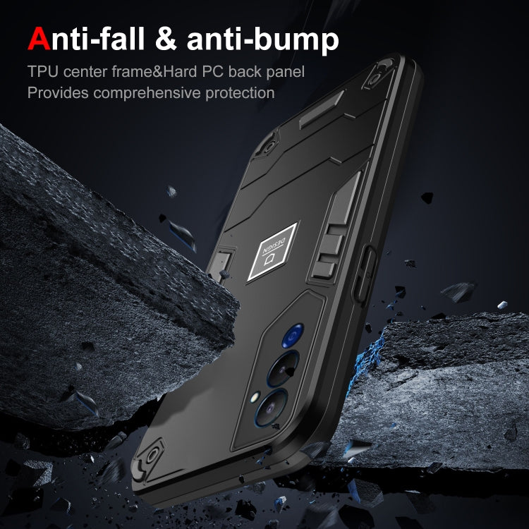 For Tecno Pova 4 Pro 2 in 1 Shockproof Phone Case(Black) - Tecno Cases by PMC TechLife | Online Shopping South Africa | PMC TechLife | Buy Now Pay Later Mobicred