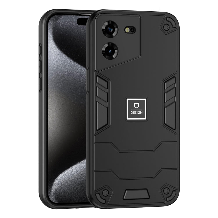 For Tecno Pova 5 2 in 1 Shockproof Phone Case(Black) - Tecno Cases by PMC TechLife | Online Shopping South Africa | PMC TechLife | Buy Now Pay Later Mobicred