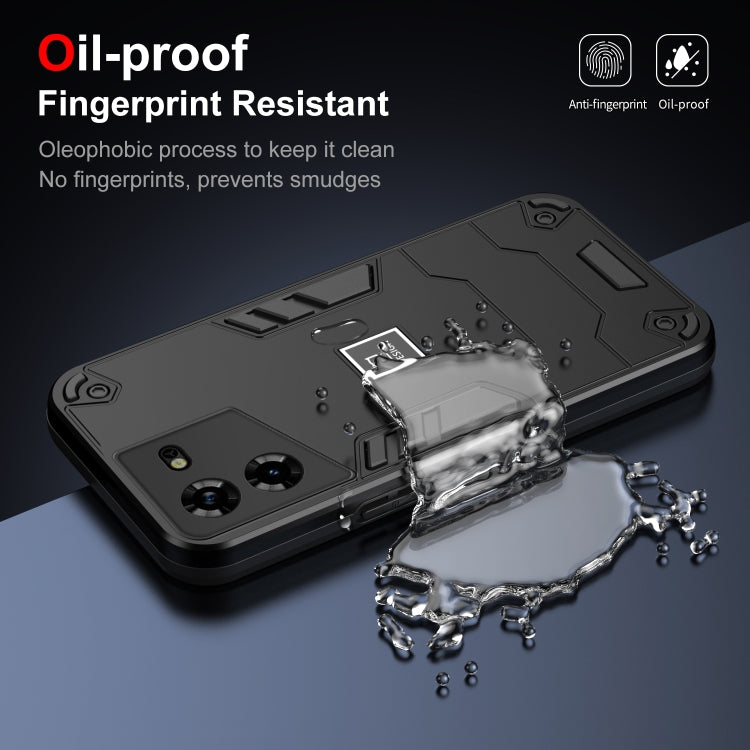 For Tecno Pova 5 2 in 1 Shockproof Phone Case(Black) - Tecno Cases by PMC TechLife | Online Shopping South Africa | PMC TechLife | Buy Now Pay Later Mobicred