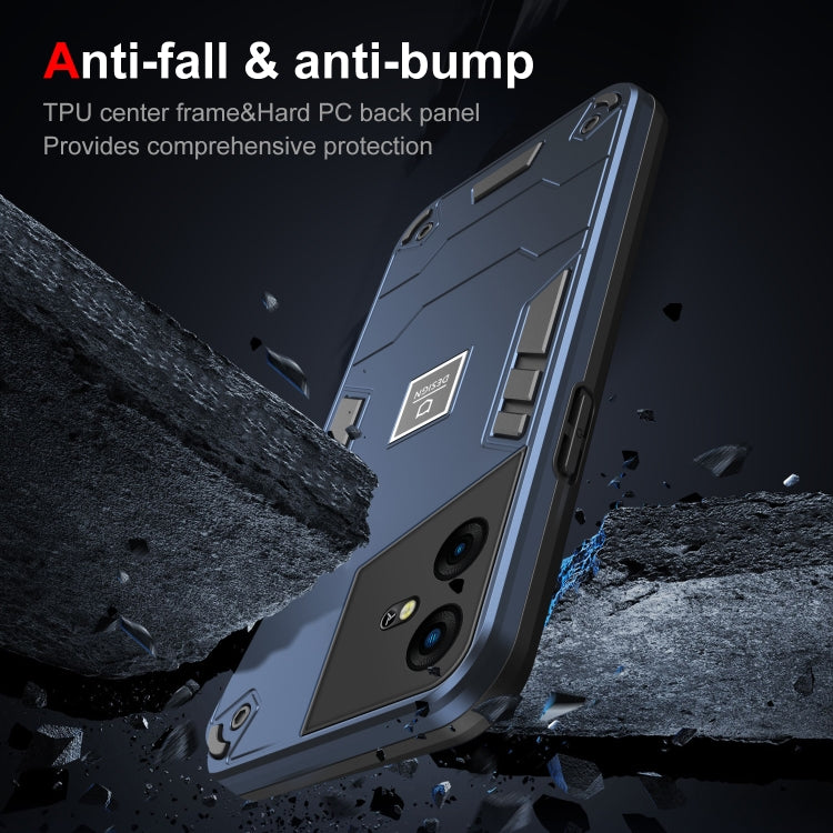 For Tecno Pova Neo 3 2 in 1 Shockproof Phone Case(Blue) - Tecno Cases by PMC TechLife | Online Shopping South Africa | PMC TechLife | Buy Now Pay Later Mobicred