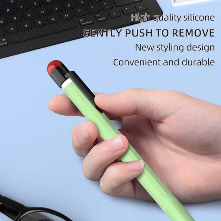 For Apple Pencil 2 Pen Clip Silicone Stylus Pen Protective Case(Black) - Pencil Accessories by PMC Jewellery | Online Shopping South Africa | PMC Jewellery | Buy Now Pay Later Mobicred