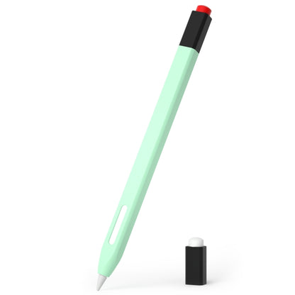 For Apple Pencil 2 Retro Pencil Style Stylus Pen Protective Case(Turquoise) - Pencil Accessories by PMC Jewellery | Online Shopping South Africa | PMC Jewellery | Buy Now Pay Later Mobicred