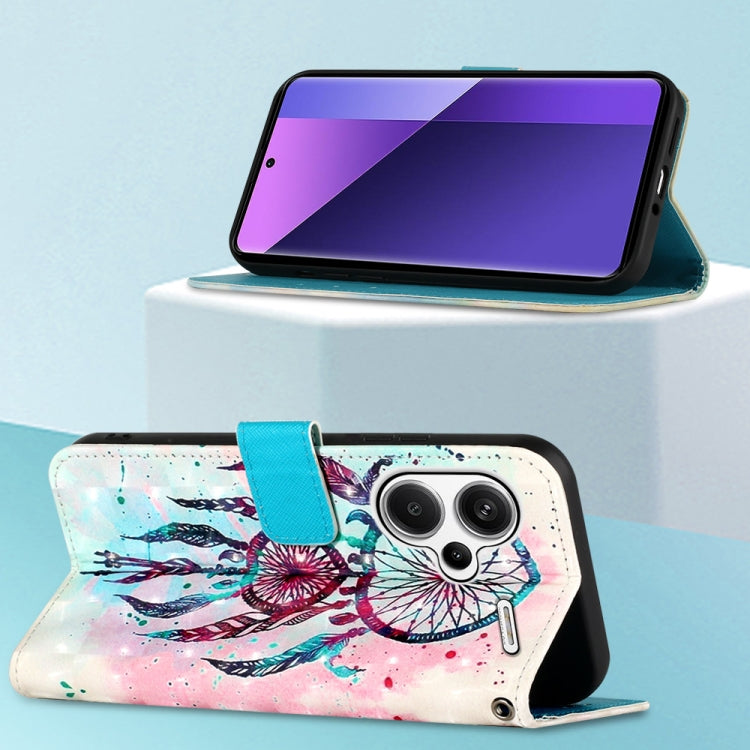 For Xiaomi Redmi Note 13 Pro+ 5G 3D Painting Horizontal Flip Leather Phone Case(Color Drop Wind Chimes) - Note 13 Pro+ Cases by PMC TechLife | Online Shopping South Africa | PMC TechLife | Buy Now Pay Later Mobicred