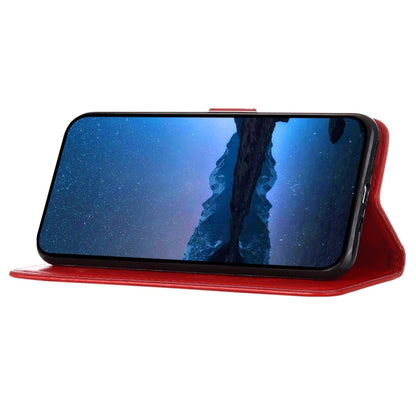 For Xiaomi Redmi K70 / K70 Pro Embossed Butterfly Leather Phone Case(Red) - K70 Cases by PMC Jewellery | Online Shopping South Africa | PMC Jewellery | Buy Now Pay Later Mobicred