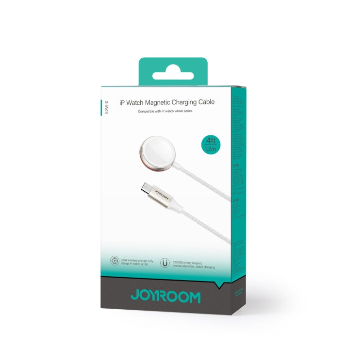 JOYROOM S-IW011 3.5W Magnetic Wireless Charger For Apple Watch Series, Length: 1.2m(White) - Charger / Holder by JOYROOM | Online Shopping South Africa | PMC Jewellery