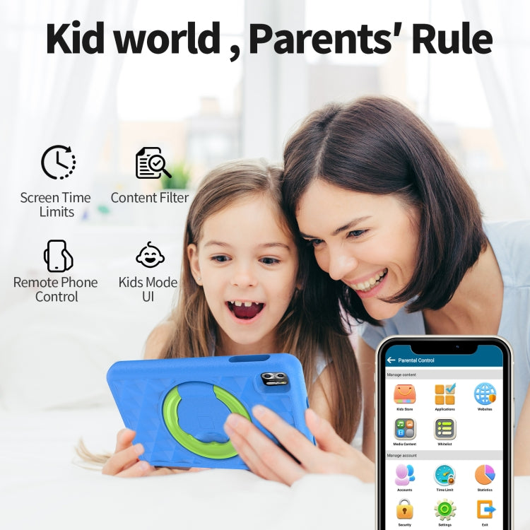 Pritom B8K WiFi Kid Tablet 8 inch,  4GB+64GB, Android 13 Allwinner A523 Octa Core CPU Support Parental Control Google Play(Blue) -  by PRITOM | Online Shopping South Africa | PMC Jewellery | Buy Now Pay Later Mobicred