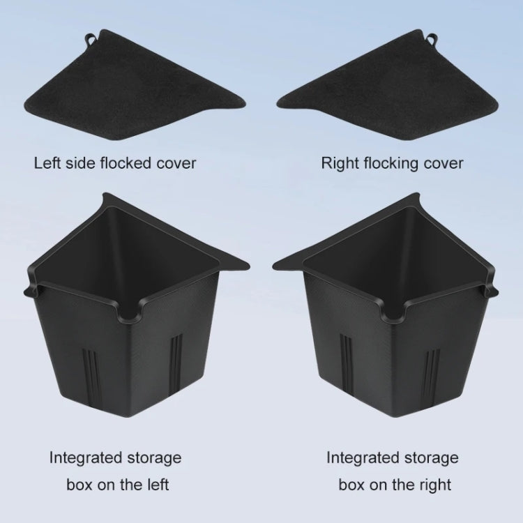 For Tesla Model Y 2021-2023 2pcs / Set Car Trunk Side Storage Box, Flagship Model, Style:with Cover - free shipping - PMC TechLife - Order now!