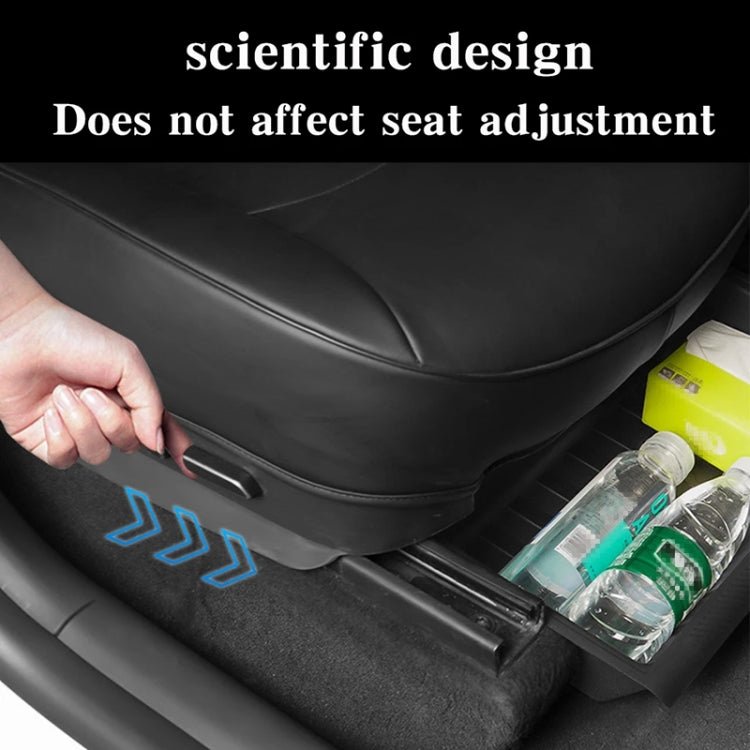 For Tesla Model Y 2021-2023 TPE Storage Organizer Under Car Seat, Style:without Cover(Grey) - Stowing Tidying by PMC TechLife | Online Shopping South Africa | PMC TechLife | Buy Now Pay Later Mobicred