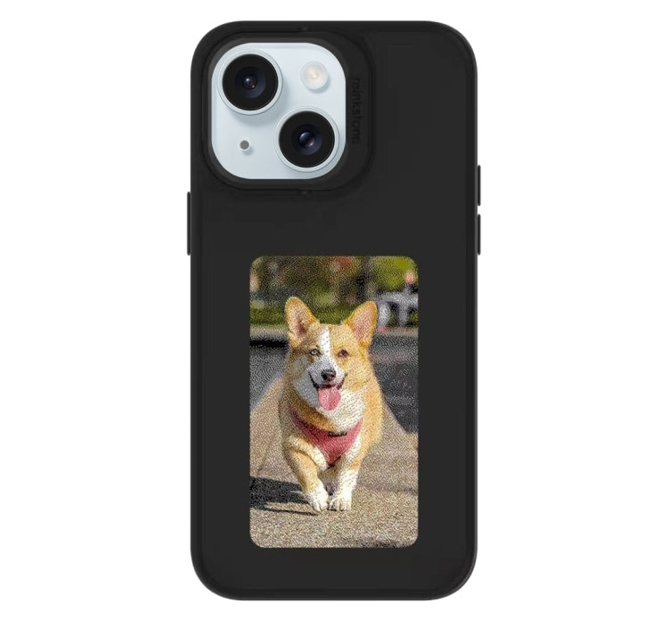 For iPhone 13 NFC Four-Color E-ink Screen DIY Phone Case(Black) - iPhone 13 Cases by PMC TechLife | Online Shopping South Africa | PMC TechLife | Buy Now Pay Later Mobicred