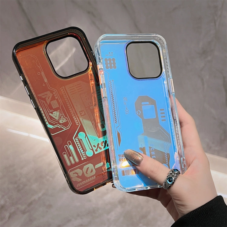For iPhone 15 Pro Mecha Circuit Board Pattern Phone Case(Black) - iPhone 15 Pro Cases by PMC TechLife | Online Shopping South Africa | PMC TechLife