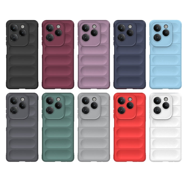 For Infinix Hot 40 Pro / Hot 40 Magic Shield TPU + Flannel Phone Case(Red) - Infinix Cases by PMC TechLife | Online Shopping South Africa | PMC TechLife | Buy Now Pay Later Mobicred
