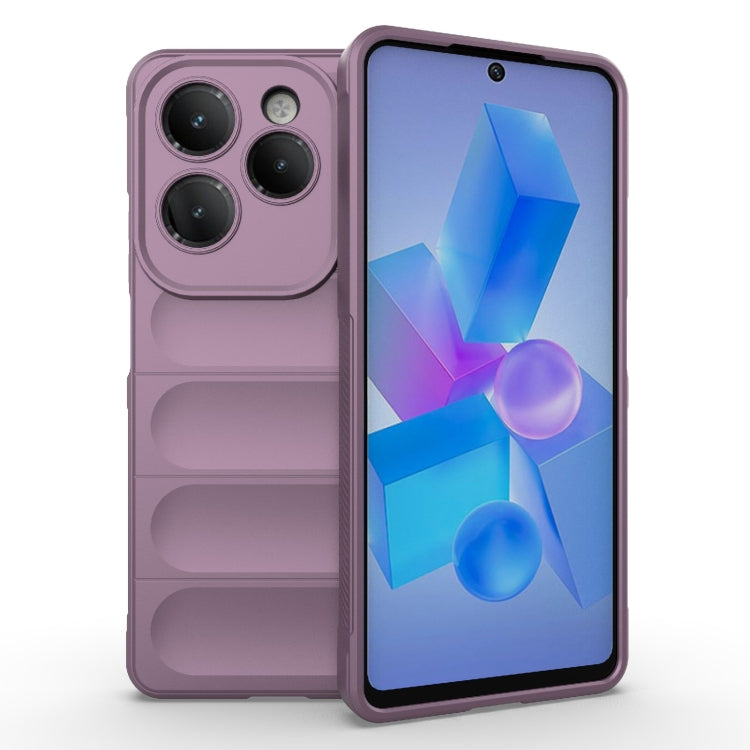 For Infinix Hot 40 Pro / Hot 40 Magic Shield TPU + Flannel Phone Case(Purple) - Infinix Cases by PMC Jewellery | Online Shopping South Africa | PMC Jewellery | Buy Now Pay Later Mobicred