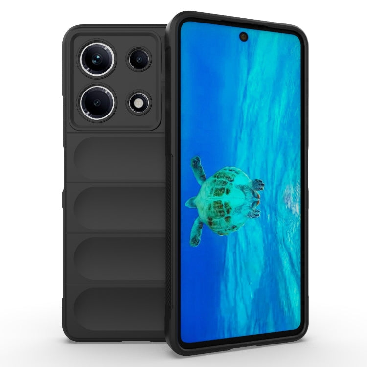 For Infinix Note 30 4G Magic Shield TPU + Flannel Phone Case(Black) - Infinix Cases by PMC TechLife | Online Shopping South Africa | PMC TechLife | Buy Now Pay Later Mobicred