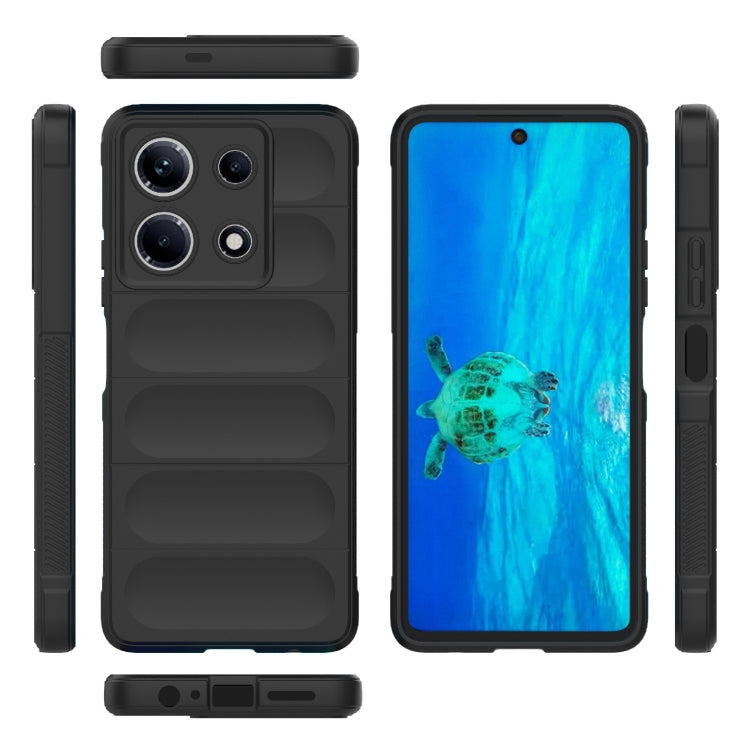 For Infinix Note 30 4G Magic Shield TPU + Flannel Phone Case(Black) - Infinix Cases by PMC TechLife | Online Shopping South Africa | PMC TechLife | Buy Now Pay Later Mobicred