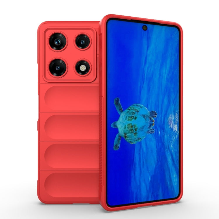 For Infinix Note 30 Pro X6788 Magic Shield TPU + Flannel Phone Case(Red) - Infinix Cases by PMC TechLife | Online Shopping South Africa | PMC TechLife | Buy Now Pay Later Mobicred