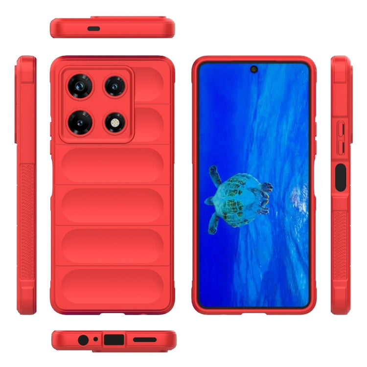 For Infinix Note 30 Pro X6788 Magic Shield TPU + Flannel Phone Case(Red) - Infinix Cases by PMC Jewellery | Online Shopping South Africa | PMC Jewellery | Buy Now Pay Later Mobicred