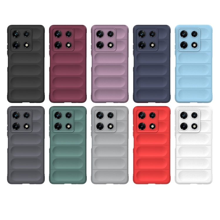 For Infinix Note 30 Pro X6788 Magic Shield TPU + Flannel Phone Case(Grey) - Infinix Cases by PMC TechLife | Online Shopping South Africa | PMC TechLife | Buy Now Pay Later Mobicred