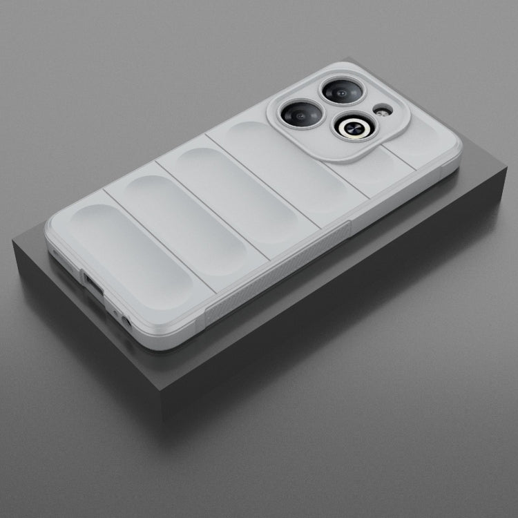 For Infinix Smart 8 Magic Shield TPU + Flannel Phone Case(Grey) - Infinix Cases by PMC TechLife | Online Shopping South Africa | PMC TechLife | Buy Now Pay Later Mobicred