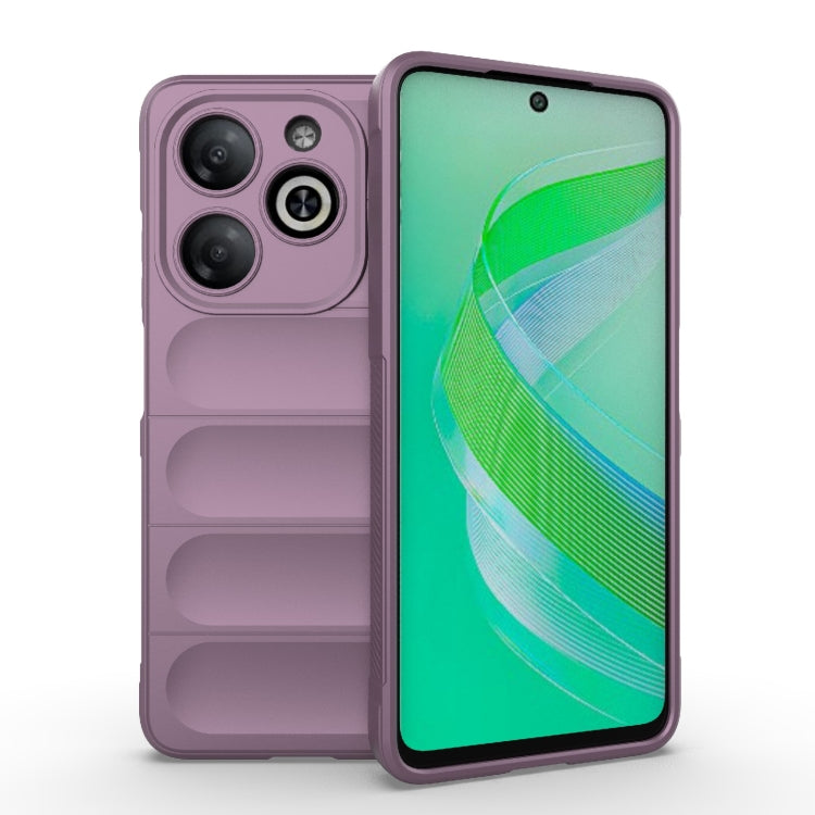 For Infinix Smart 8 Magic Shield TPU + Flannel Phone Case(Purple) - Infinix Cases by PMC TechLife | Online Shopping South Africa | PMC TechLife | Buy Now Pay Later Mobicred