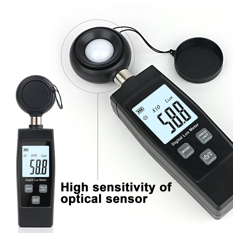 RZ851 Digital Light Meter, Range: 0-200,000 Lux(Black) - Light & Sound Meter by PMC TechLife | Online Shopping South Africa | PMC TechLife | Buy Now Pay Later Mobicred