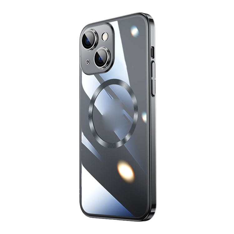 For iPhone 15 Plus Magsafe Magnetic Electroplated PC Phone Case(Black) - iPhone 15 Plus Cases by PMC TechLife | Online Shopping South Africa | PMC TechLife