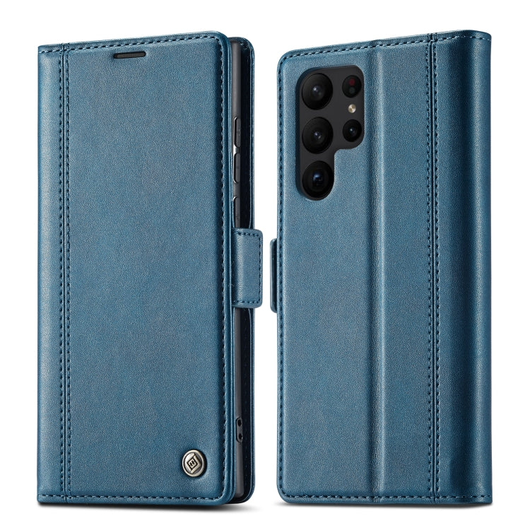 For Samsung Galaxy S24 Ultra LC.IMEEKE Skin-friendly Card Slots Leather Phone Case(Blue) - Galaxy S24 Ultra 5G Cases by LC.IMEEKE | Online Shopping South Africa | PMC Jewellery | Buy Now Pay Later Mobicred