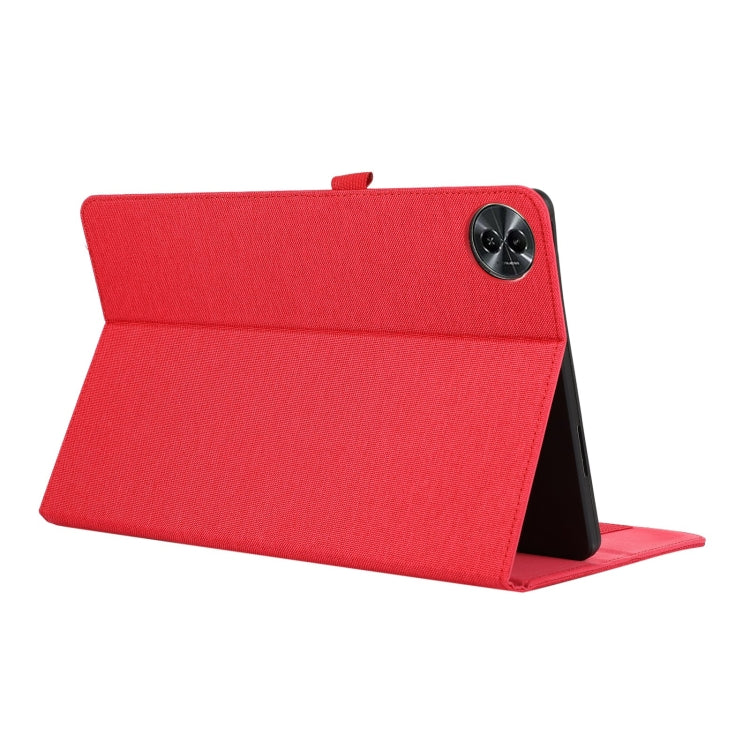 For Honor MagicPad 2 12.3 Fabric Texture Horizontal Flip Leather Tablet Case(Red) - Honor by PMC TechLife | Online Shopping South Africa | PMC TechLife | Buy Now Pay Later Mobicred