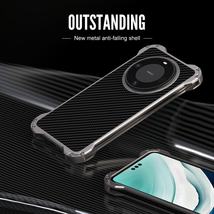 For Huawei Mate 60 R-JUST RJ51 Hollow Metal Phone Protective Case(Space Grey) - free shipping - PMC TechLife - Order now!