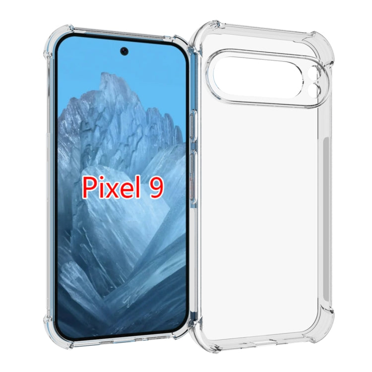 For Google Pixel 9 Pro / 9 Shockproof Non-slip Thickening TPU Phone Case(Transparent) - Google Cases by PMC Jewellery | Online Shopping South Africa | PMC Jewellery | Buy Now Pay Later Mobicred