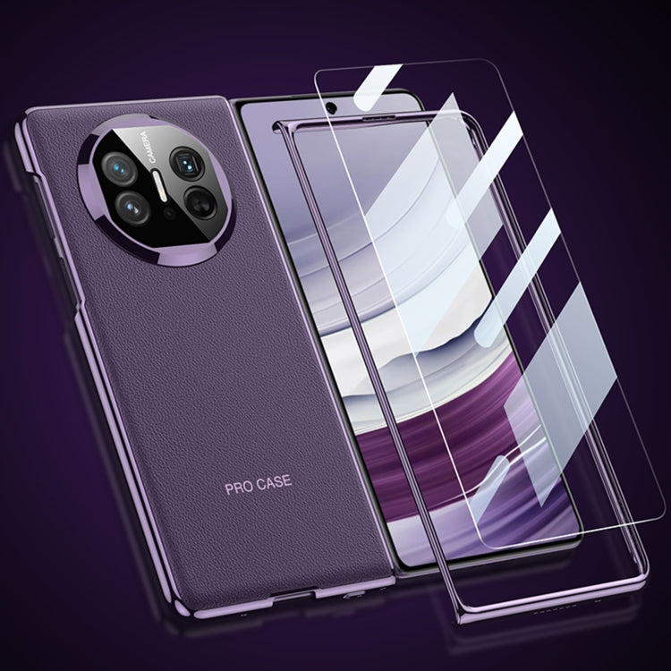 For Huawei Mate X5 GKK Leather Ultra-thin Electroplating Shockproof Phone Case(Purple) - free shipping - PMC Jewellery - Order now!