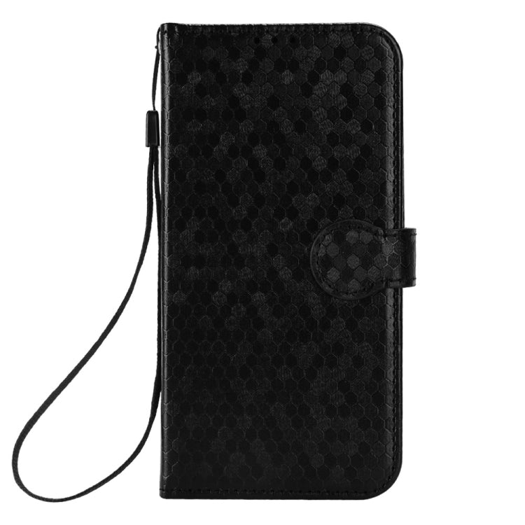 For Motorola Moto G Power 5G 2024 Honeycomb Dot Texture Leather Phone Case(Black) - free shipping - PMC Jewellery - Order now!