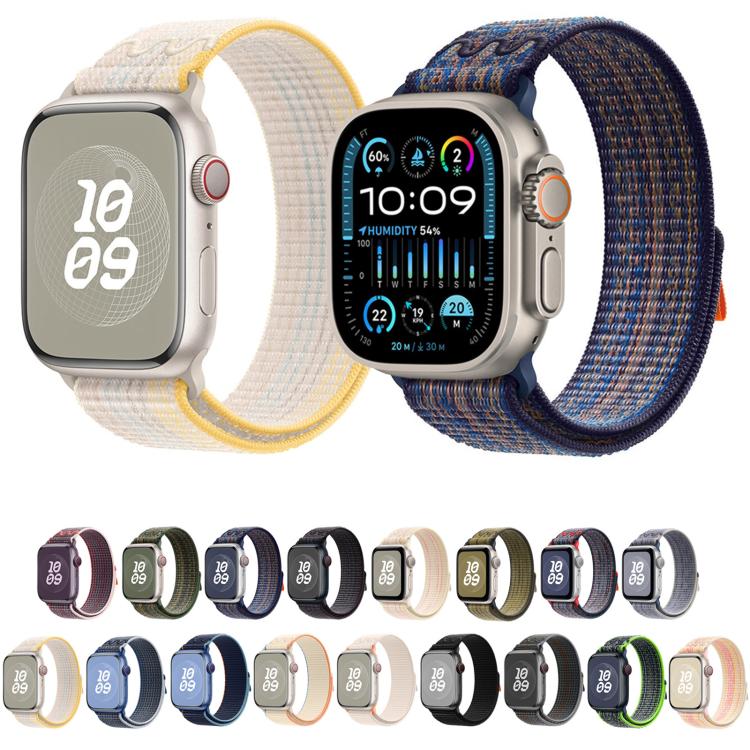 For Apple Watch SE 2023 44mm Loop Nylon Watch Band(Midnight) - free shipping - PMC TechLife - Order now!