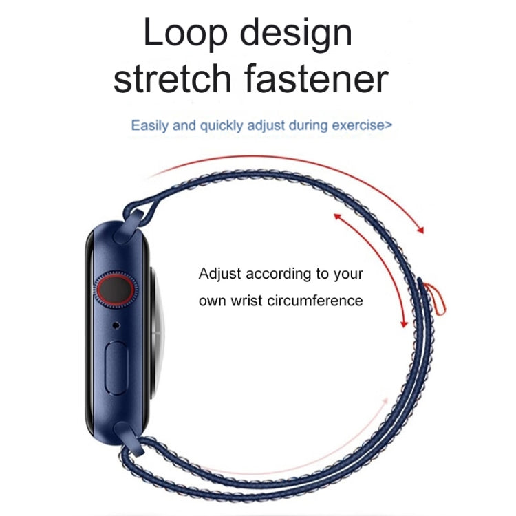 For Apple Watch SE 2023 44mm Loop Nylon Watch Band(Milky White) - free shipping - PMC TechLife - Order now!