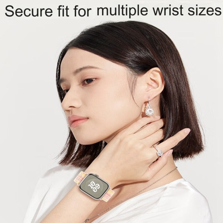 For Apple Watch Series 3 42mm Loop Nylon Watch Band(Black Blue) - free shipping - PMC TechLife - Order now!
