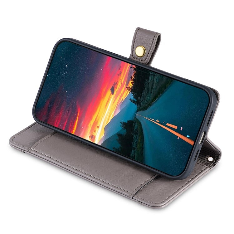 For Itel A50 4G Sheep Texture Cross-body Zipper Wallet Leather Phone Case(Grey) - More Brand by PMC TechLife | Online Shopping South Africa | PMC TechLife | Buy Now Pay Later Mobicred