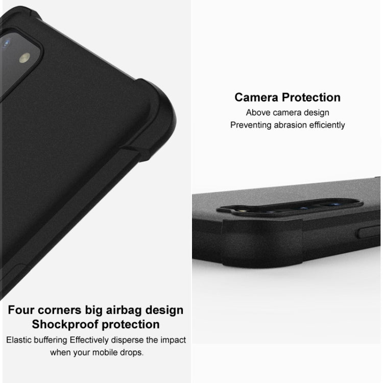 For Honor Magic6 Pro 5G imak Shockproof Airbag TPU Phone Case(Matte Black) - Honor Cases by imak | Online Shopping South Africa | PMC TechLife | Buy Now Pay Later Mobicred