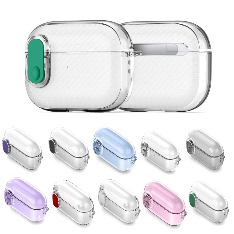 For AirPods Pro 2 DUX DUCIS PECK Series Split Transparent Carbon Fiber Earphone Case(Transparent) - For AirPods Pro 2 by DUX DUCIS | Online Shopping South Africa | PMC Jewellery | Buy Now Pay Later Mobicred