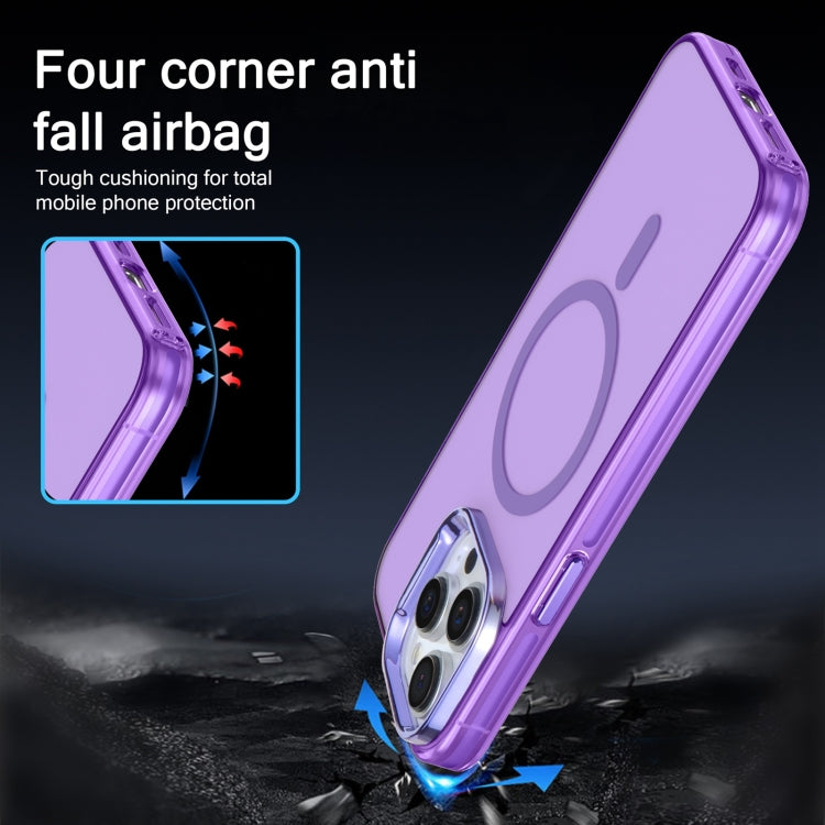 For iPhone 15 Plus Electroplated IMD Magsafe PC Hybrid TPU Phone Case(Purple) - iPhone 15 Plus Cases by PMC TechLife | Online Shopping South Africa | PMC TechLife