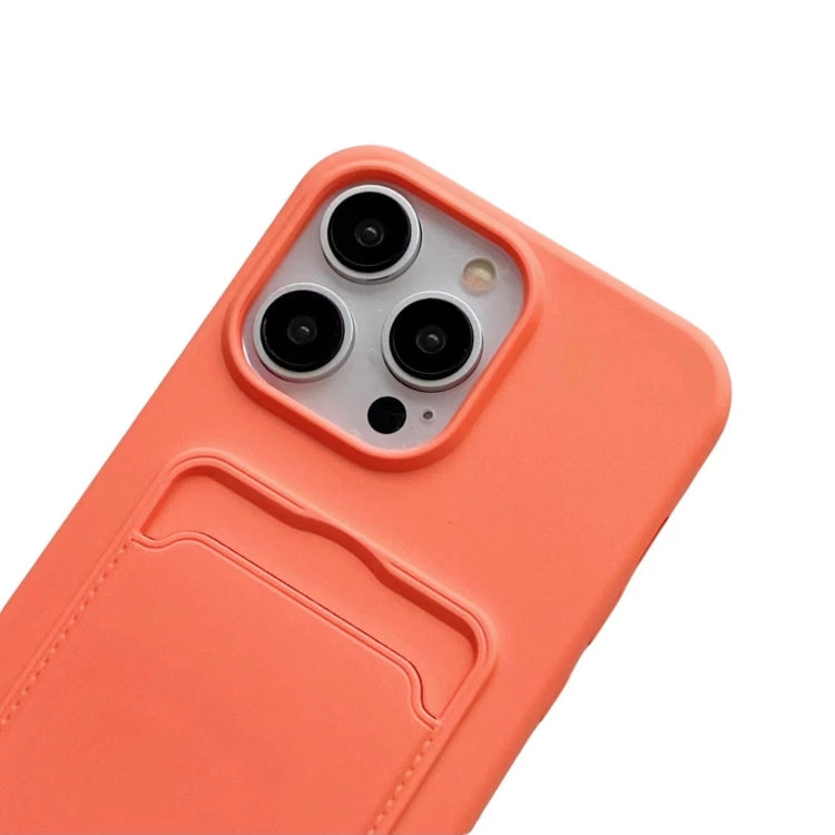 For iPhone 16 Card Slot Liquid Silicone Phone Case with Lanyard(Coffee) - iPhone 16 Cases by PMC TechLife | Online Shopping South Africa | PMC TechLife | Buy Now Pay Later Mobicred