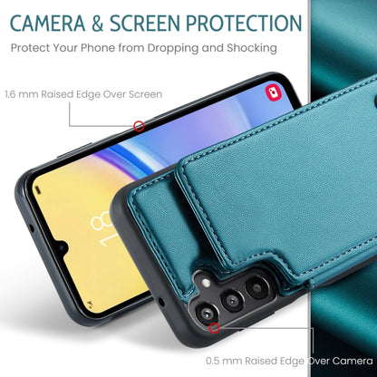 For Samsung Galaxy A15 CaseMe C22 Litchi Texture RFID Anti-theft Leather Phone Case(Green) - Galaxy Phone Cases by CaseMe | Online Shopping South Africa | PMC Jewellery | Buy Now Pay Later Mobicred