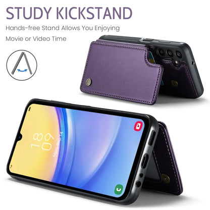 For Samsung Galaxy A15 CaseMe C22 Litchi Texture RFID Anti-theft Leather Phone Case(Purple) - Galaxy Phone Cases by CaseMe | Online Shopping South Africa | PMC Jewellery | Buy Now Pay Later Mobicred