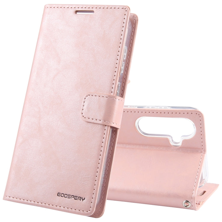 For Samsung Galaxy S24+ 5G GOOSPERY BLUE MOON Crazy Horse Texture Leather Phone Case(Rose Gold) - Galaxy S24+ 5G Cases by GOOSPERY | Online Shopping South Africa | PMC Jewellery | Buy Now Pay Later Mobicred