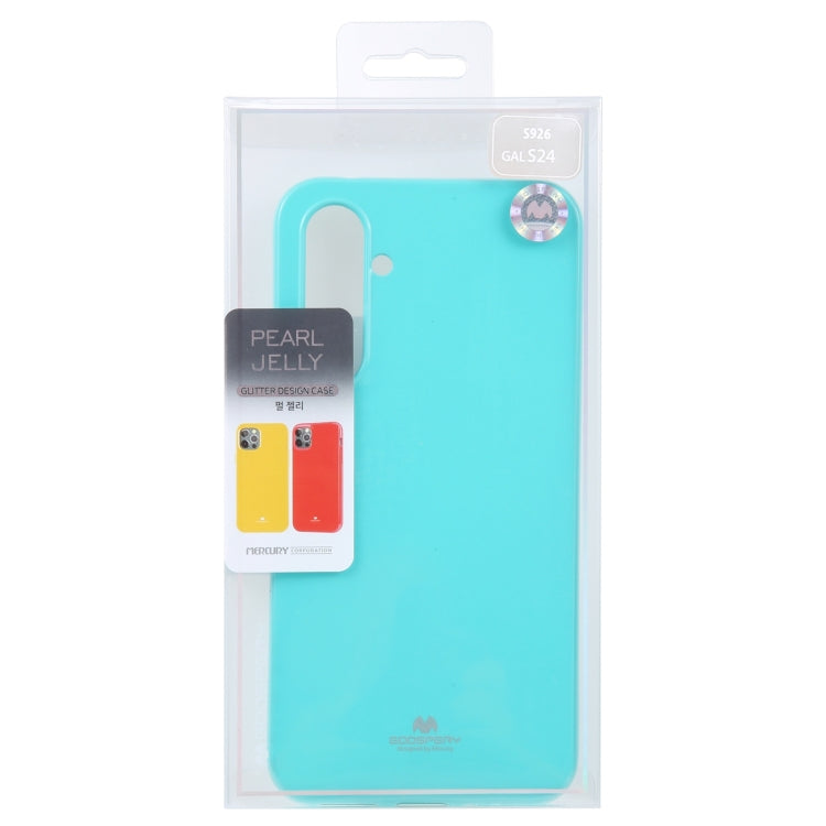 For Samsung Galaxy S24 5G GOOSPERY PEARL JELLY Shockproof TPU Phone Case(Mint) - Galaxy S24 5G Cases by GOOSPERY | Online Shopping South Africa | PMC Jewellery | Buy Now Pay Later Mobicred