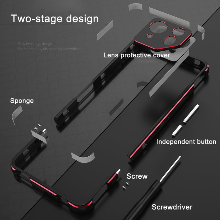 For ASUS ROG Phone 8 Lens Protector + Metal Frame Phone Case(Silver) - ASUS Cases by PMC TechLife | Online Shopping South Africa | PMC TechLife | Buy Now Pay Later Mobicred