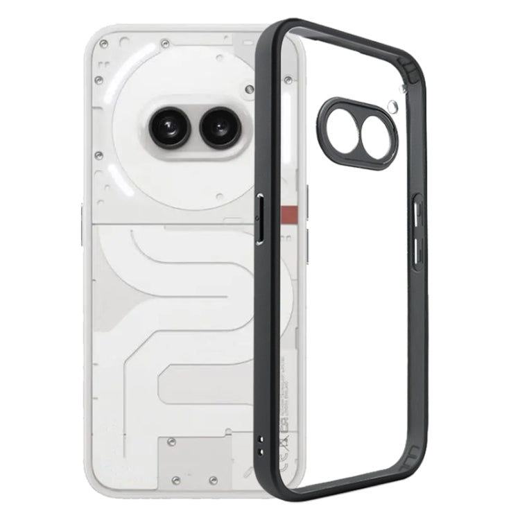 For Nothing Phone 2a Frosted TPU Hybrid Transparent PC Phone Case(Black) - More Brand by PMC TechLife | Online Shopping South Africa | PMC TechLife | Buy Now Pay Later Mobicred